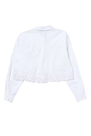 White cotton shirt ERMANNO SCERVINO KIDS | SFCA013CCA276B000